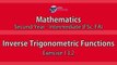 Inverse Trigonometric Functions - EX13.2