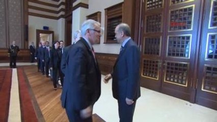 Türk-Amerikan Konseyi Yönetim Kurulu Başkanı Jones Cumhurbaşkanlığı Sarayı?nda