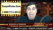 Tennessee Volunteers vs. Missouri Tigers Free Pick Prediction NCAA College Football Odds Preview 11-22-2014