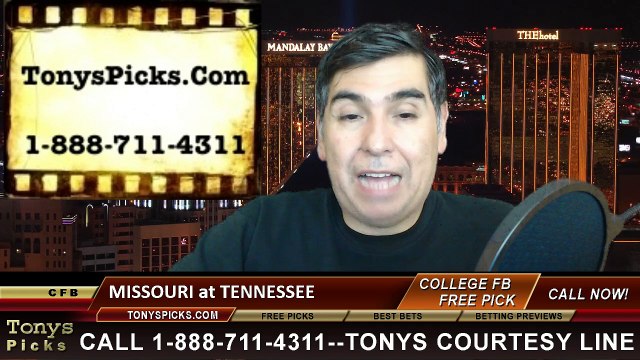 Tennessee Volunteers vs. Missouri Tigers Free Pick Prediction NCAA College Football Odds Preview 11-22-2014