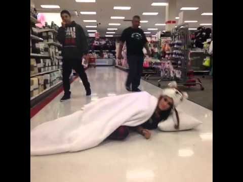 how to have a sleepover at Target: Brittany Furlan's Vine #174