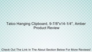 Tatco Hanging Clipboard, 9-7/8