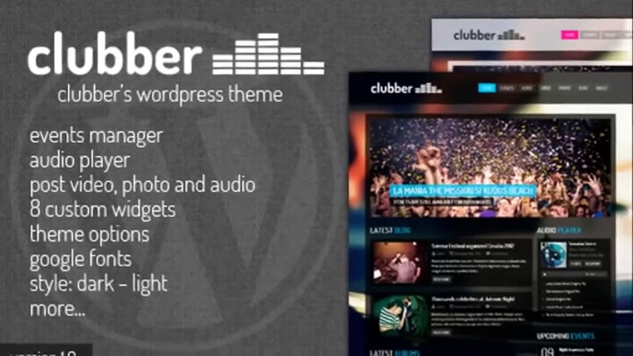 Clubber - Events & Music WordPress Theme