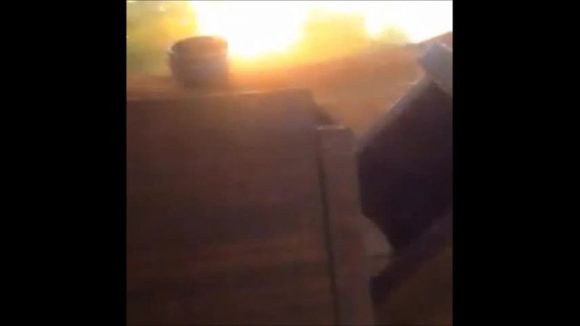 Backyard firework display doesn't go as planned