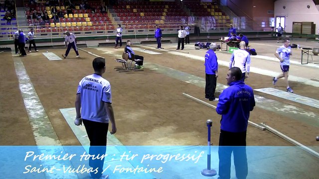Premier tour, tir progressif, Saint-Vulbas contre Fontaine, Sport Boules, J5 Elite 2014 2015