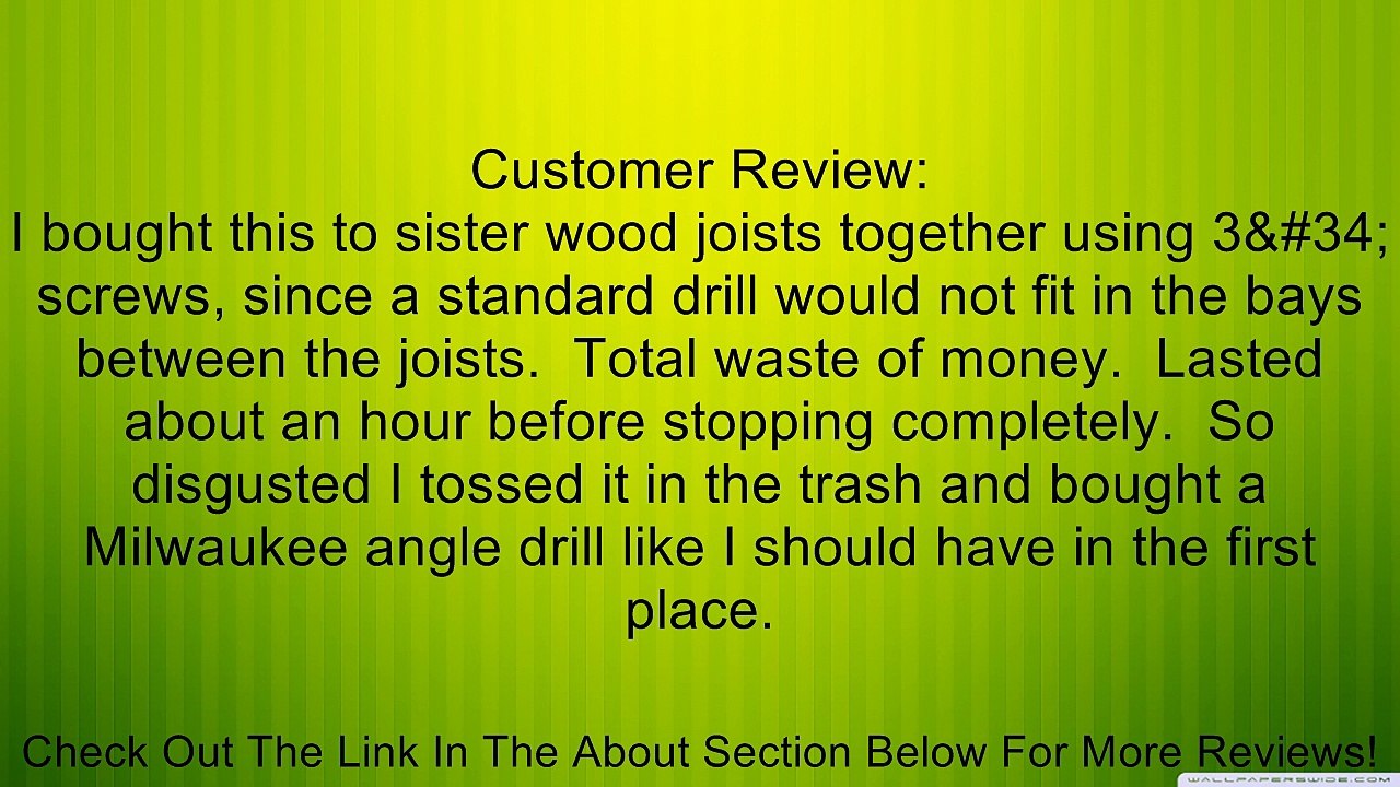 Genesis GCQD38A 3/8-Inch Close Quarter Drill Review
