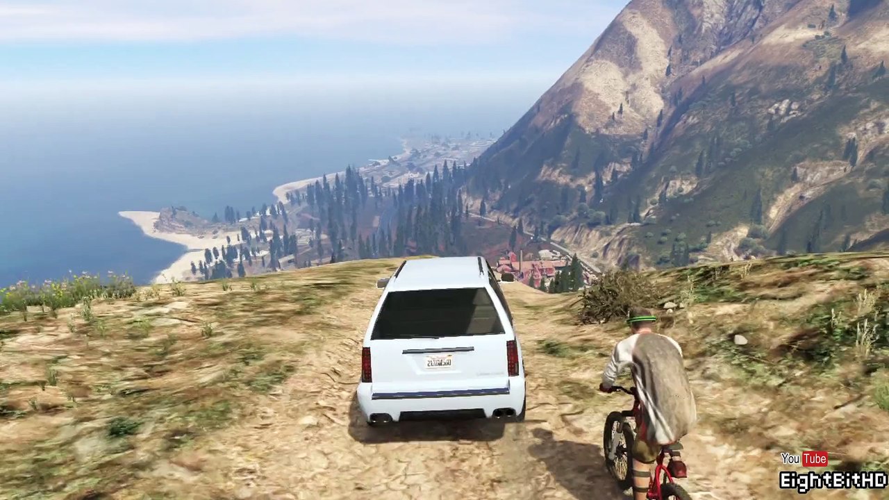 GTA 5 Off-Road Climbing Mountain In the Cavalcade [Cadillac Escalade] (GTA V)