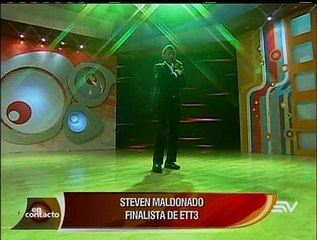 Steven Maldonado cantó con todo el corazón en “En Contacto”