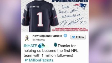 New England Patriots Tweet Photo with Racial Slur