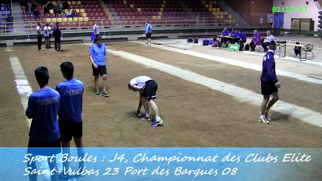Quatrième tour, Saint-Vulbas contre Port-des-Barques, Sport Boules, J4 Elite 2014 2015