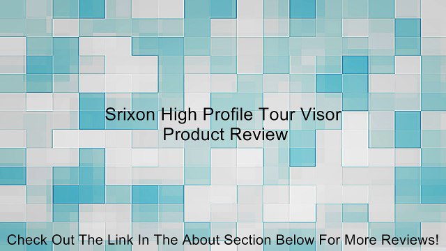 Srixon High Profile Tour Visor Review