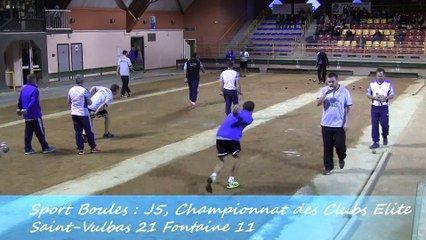 Quatrième tour, Saint-Vulbas contre Fontaine, Sport Boules, J5 Elite 2014 2015