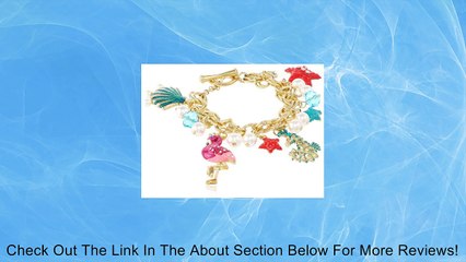 Betsey Johnson "Jewels of the Sea" Sea Horse Multi-Charm Toggle Bracelet, 7.5" Review