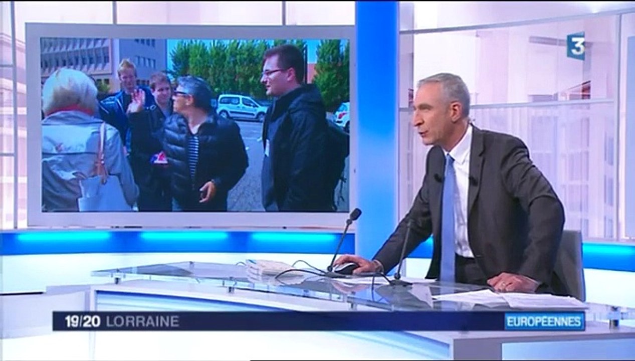 JT 19/20 de FR3 lorraine le 09/05/2014 : Les Jeunes Socialistes mènent campagne à Forbach