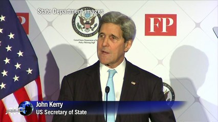 Kerry broadside against IS: 'We are not intimidated'
