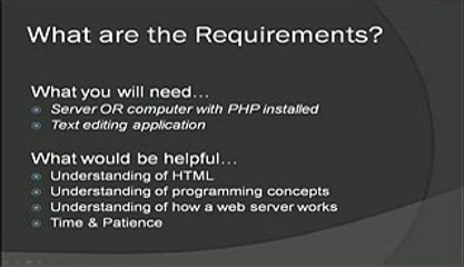 PHP Tutorial 1 - Introduction (PHP For Beginners) 00_00_47-00_04_54