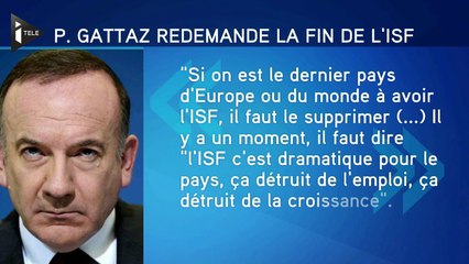 Pierre Gattaz réclame la suppression de l'ISF