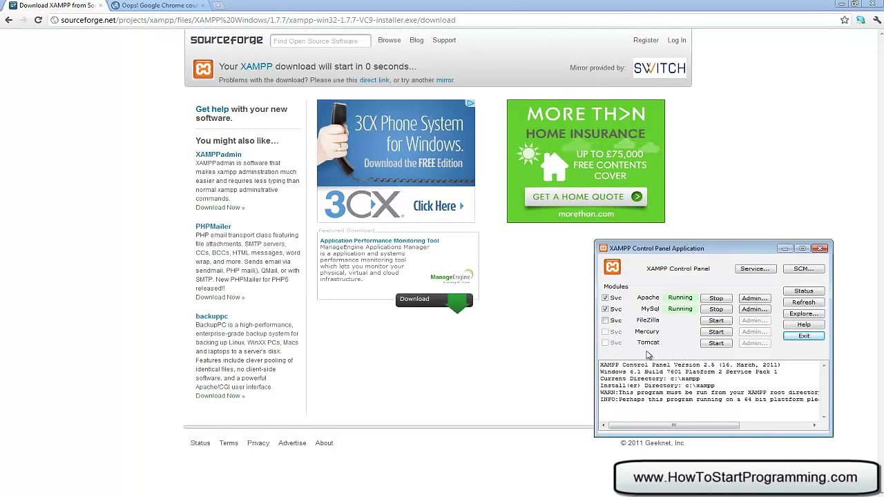 PHP Tutorial 2 - Installing XAMPP (PHP For Beginners) (1)