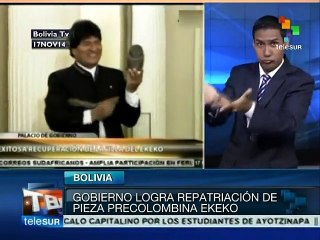 Recupera Bolivia pieza precolombina "Ekeko"
