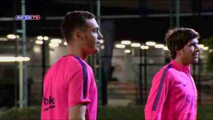 Thomas Vermaelen trains with Barcelona squad, Montoya out sick