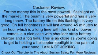 85w/65w/45w+sos/strobe HID Xenon Flashlight Torch 8500lm Real 7800mah Review