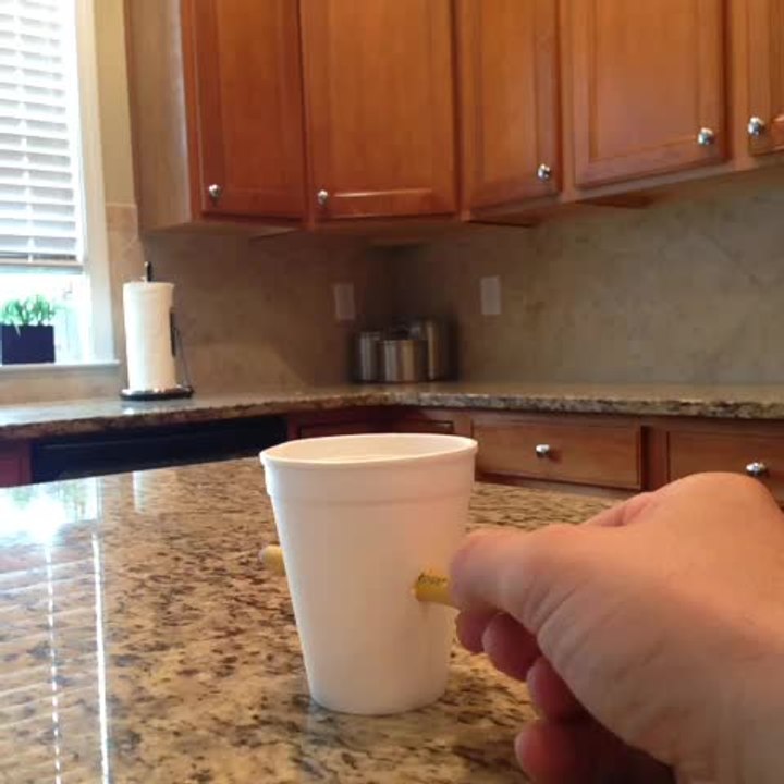 The self-healing styrofoam cup