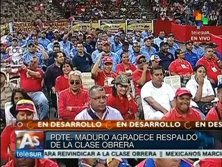 Maduro llama a los trabajadores a construir el socialismo