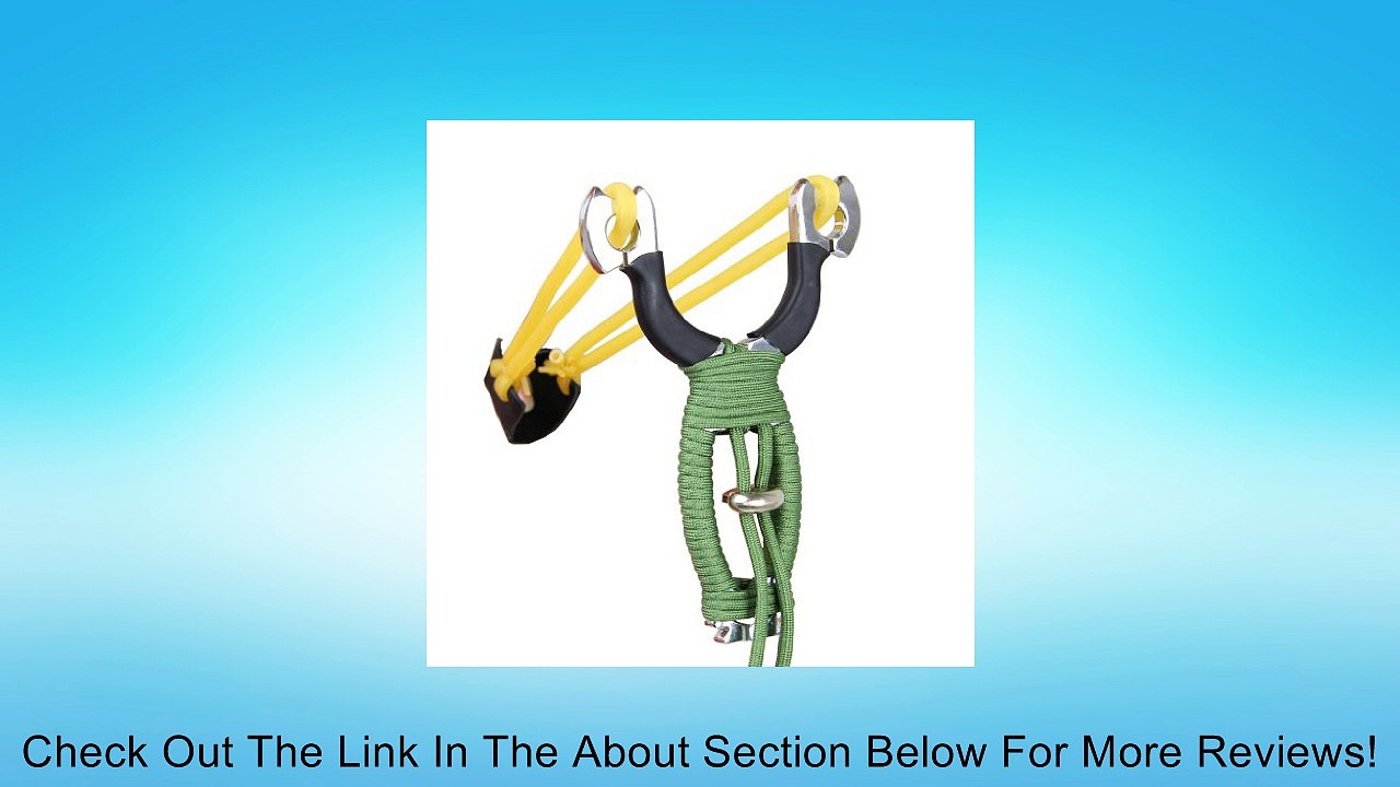 AXE Ergonomic Powerful Slingshot Sling Shot Catapult Hunter Hunting Review