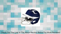 Easton Natural Grip Basebal Softball Batters Batting Helmet Youth Junior Jr. Navy Blue White with Mask