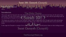 Quran: 106. Surah Al-Quraysh (Quraysh): Arabic and English translation HD