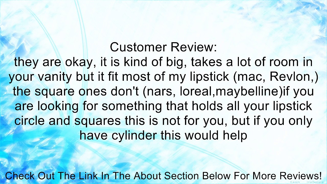 L-Zone Clear Cosmetic Stand 24 Lipstick Organizer Nail Polish Makeup Case Display Rack Holder