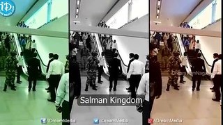 Salman Khan at Hyderabad Airport : Reached for Arpita Khan's Wedding