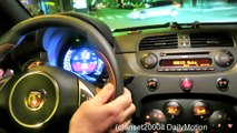 Fiat 500 595 Competizione Abarth. TFT Instruments View and Night Acceleration