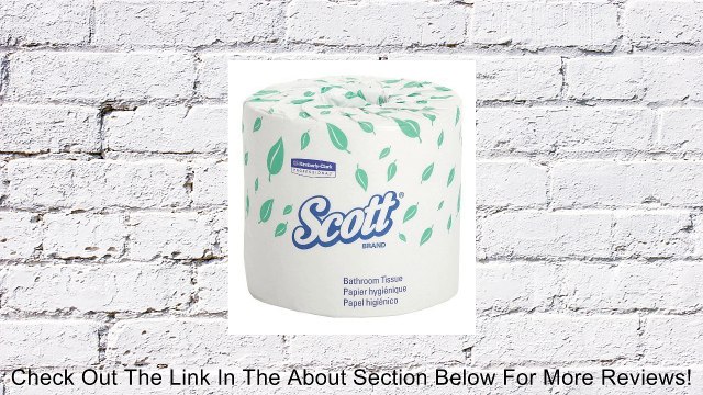 Kimberly Clark 04460 Scott 2-Ply Standard Roll Bathroom Tissue, 4-3/32 Length x 4 Width, White (Case of 44000 Sheet) Review