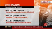 Cumhurbaşkanı Erdoğan, 14 Üniversiteye Rektör Atadı