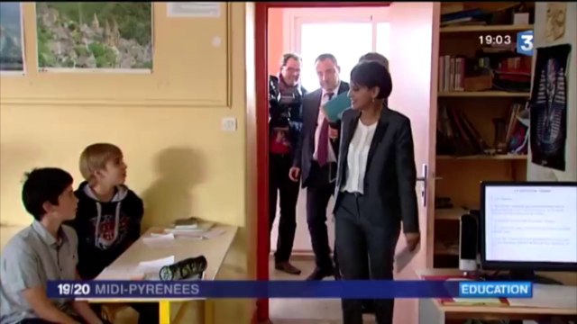 Visite à Vic-Fezensac sur l'évaluation - reportage de France3