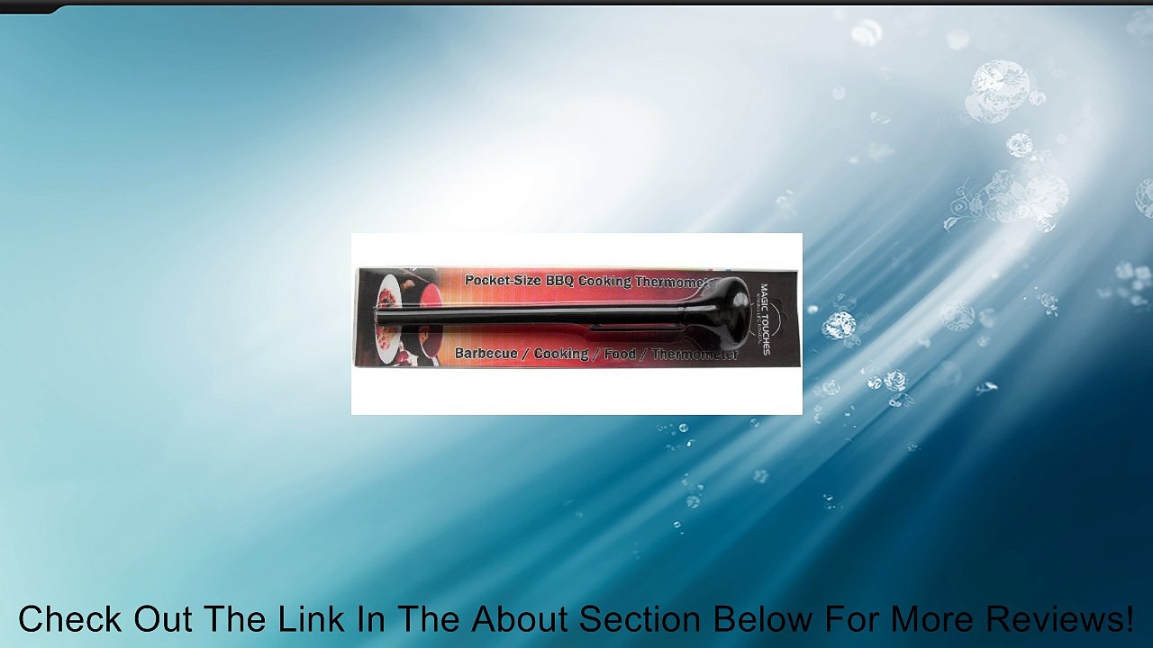 BARBECUE COOKING THERMOMETER - Best Pocket-size Digital Thermometer for Cooking/Meat/Barbecue/Food/Liquids - Accurate Quick-read Probe + Data Hold for Easy Read and Last Measure Memory; Clear LCD Display and Power Saving Auto Shut Off. Best Lifetime Guara