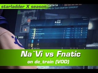 Na`Vi vs Fnatic on de_train CT side (VOD)
