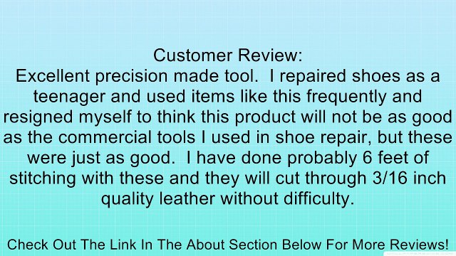 Vktech Stainless Steel1 2 4 6 Prong Diamond Chisel Leather Craft Tools Hole Punch Tool Set DIY Review