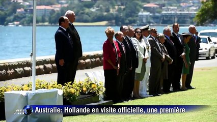 Hollande en visite officielle en Australie, une première