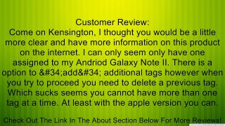 Kensington Proximity Tag for Android Phones Review