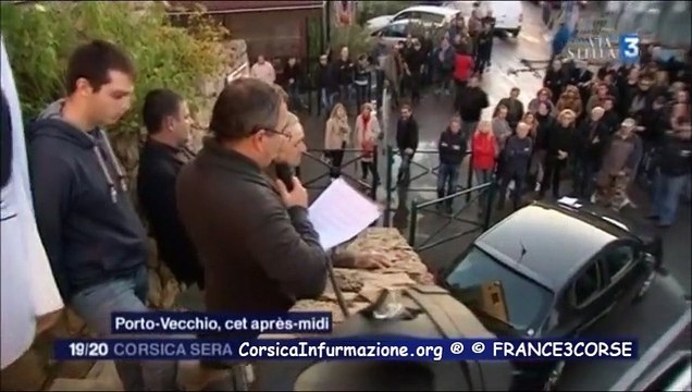 #Corse Rassemblement en soutien à OLIVIER SAULI à Porto Vecchio