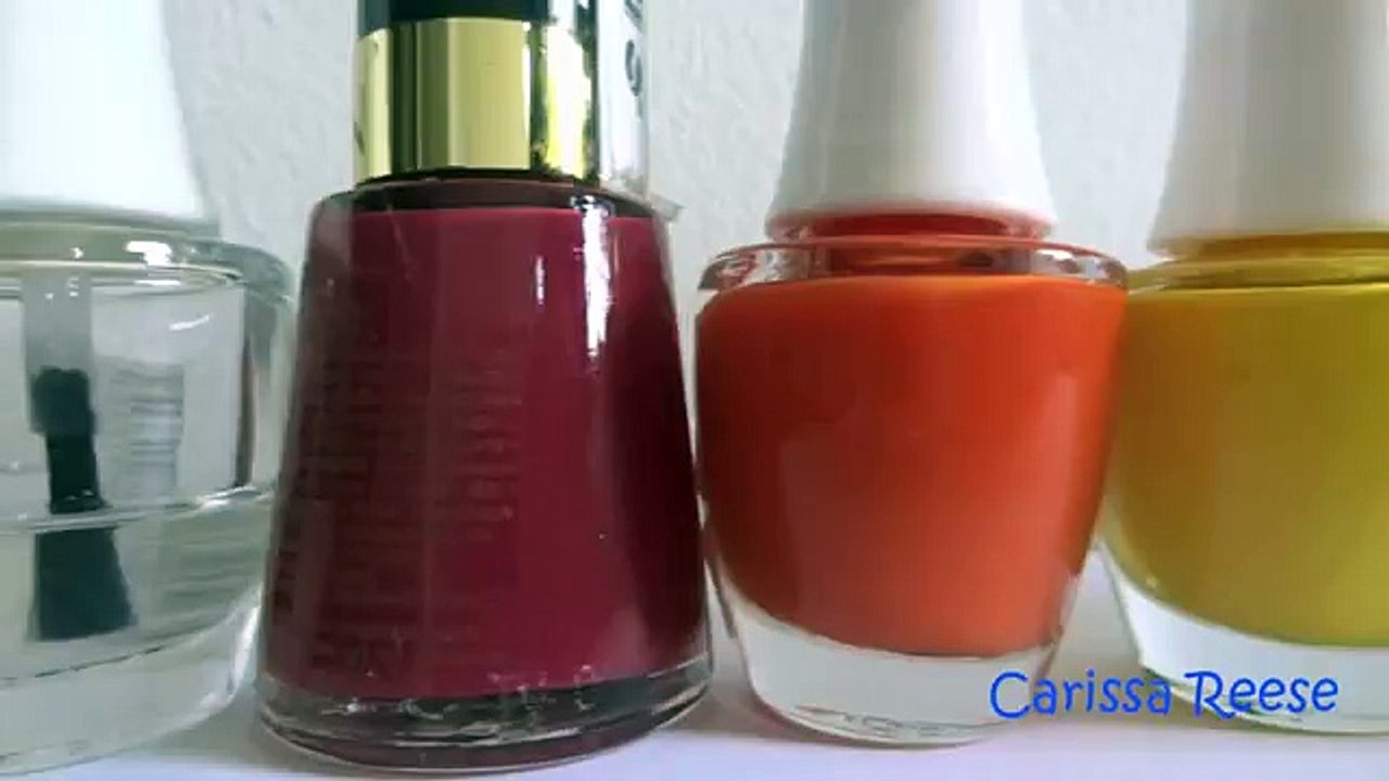 How I do rainbow color block nail art design Explained for beginners No tool nail art