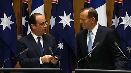 Conférence de presse conjointe avec M. Tony Abbott, premier ministre de l'Australie