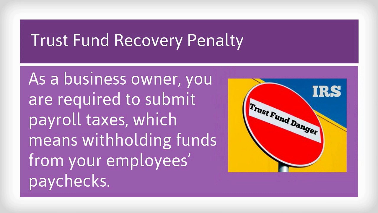 Payroll Taxes and Trust Fund Recovery Penalty Guide for Business Owners