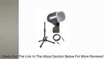 Shure Beta 52A SuperCardiod Dynamic Instrument Kick/Bass Drum Microphone   Low-Profile Mic Stand   20 Foot XLR Cable Review