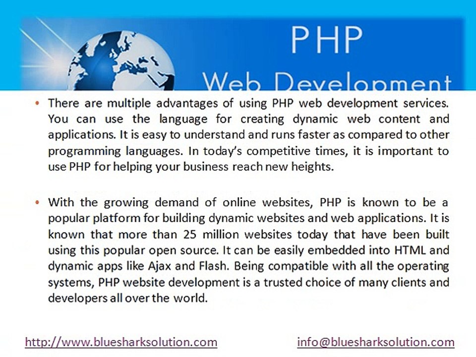 PHP web development - Why and from where?