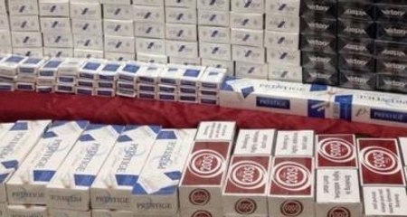 Gaziantep?te Kamyonette 16 Bin Paket Kaçak Sigara