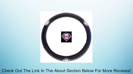PHILADELPHIA PHILLIES MLB STEERING WHEEL COVER (14.5 TO 15.5) Review