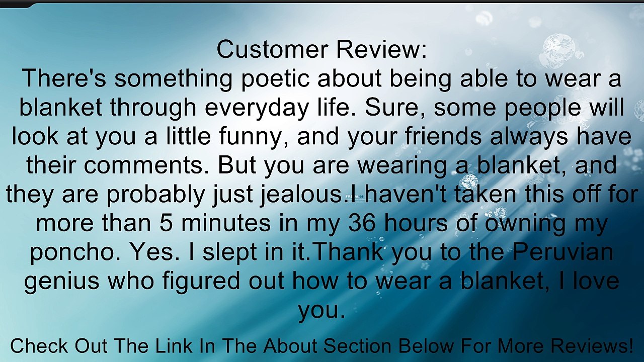 Authentic Mexican Poncho Reversible Cobija Blanket - Aztec Calendar Review